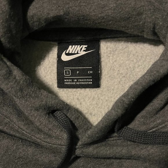 NIKE Just Do It Pullover Hoodie Sweater Embroidered Patch With Pockets Size S - Picture 7 of 9